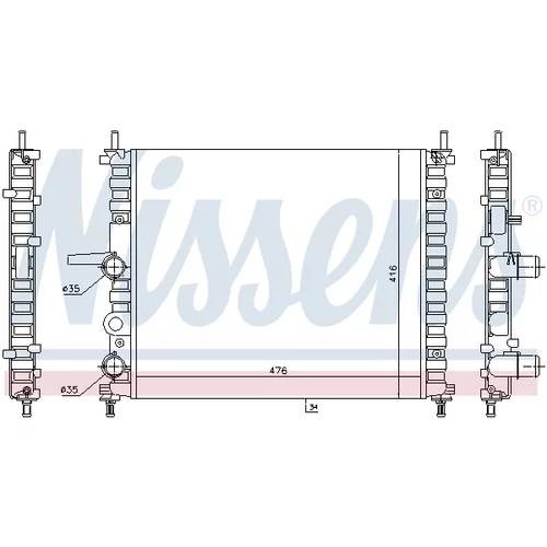 Chladič motora 617878 /NISSENS/ - obr. 4