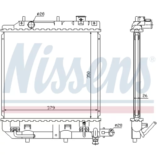 Chladič motora 62459 /NISSENS/ - obr. 5