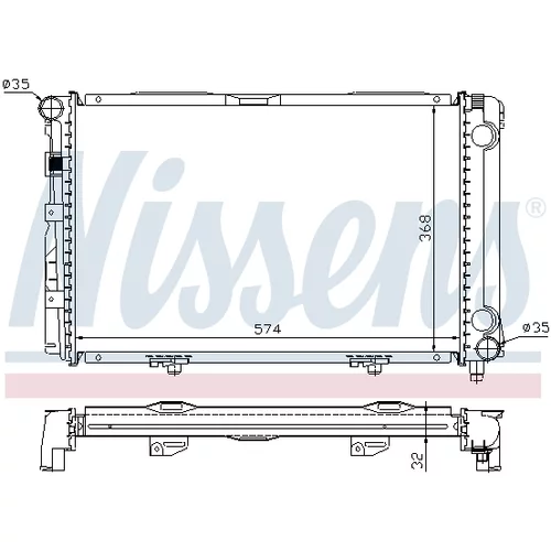 Chladič motora 62671A /NISSENS/ - obr. 4