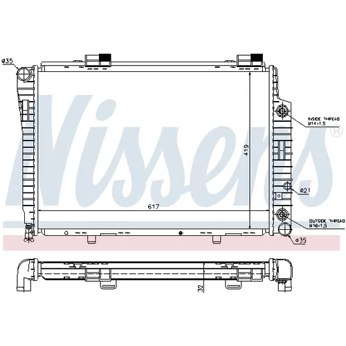 Chladič motora 62756A /NISSENS/ - obr. 4