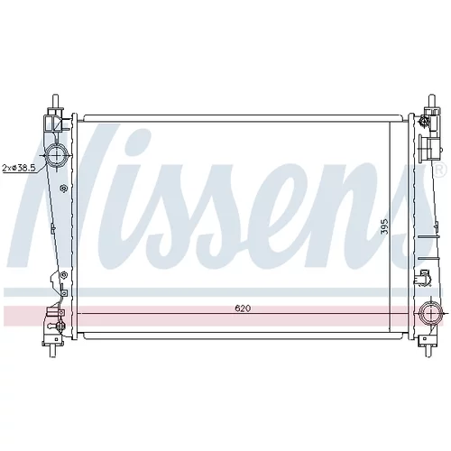 Chladič motora 630755 /NISSENS/ - obr. 4