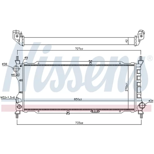 Chladič motora 63286A /NISSENS/ - obr. 4