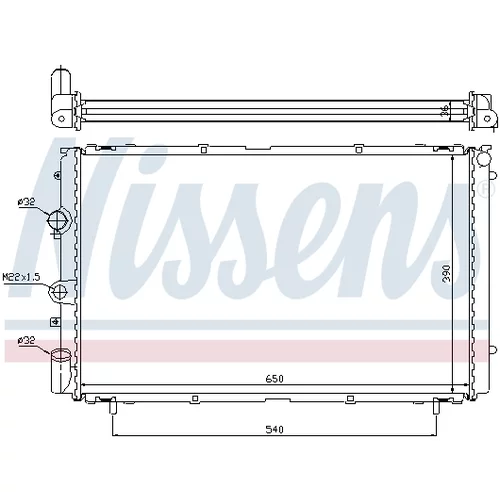 Chladič motora 63796 /NISSENS/ - obr. 5