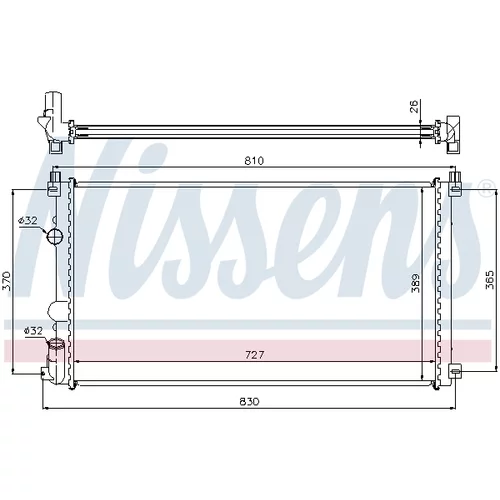 Chladič motora 63824A /NISSENS/ - obr. 4