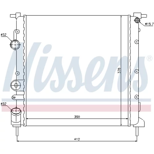 Chladič motora 638271 /NISSENS/ - obr. 4