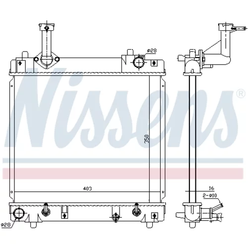 Chladič motora 641762 /NISSENS/ - obr. 4