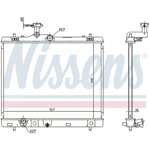 Chladič motora 64257 /NISSENS/ - obr. 4