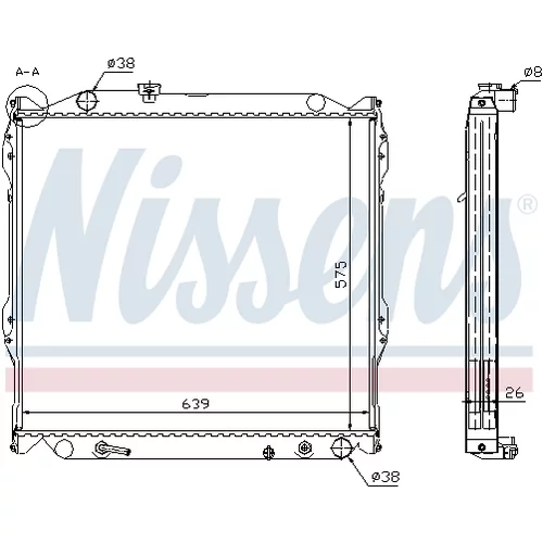 Chladič motora 64637A /NISSENS/ - obr. 5