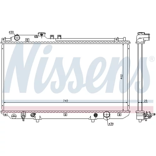 Chladič motora 64658 /NISSENS/ - obr. 4