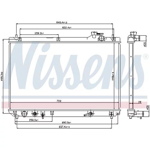Chladič motora 64659 /NISSENS/ - obr. 4