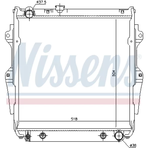 Chladič motora 646862 /NISSENS/ - obr. 5