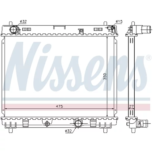 Chladič motora 64696 /NISSENS/ - obr. 4
