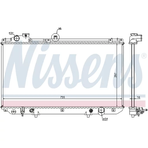 Chladič motora 64762 /NISSENS/ - obr. 4
