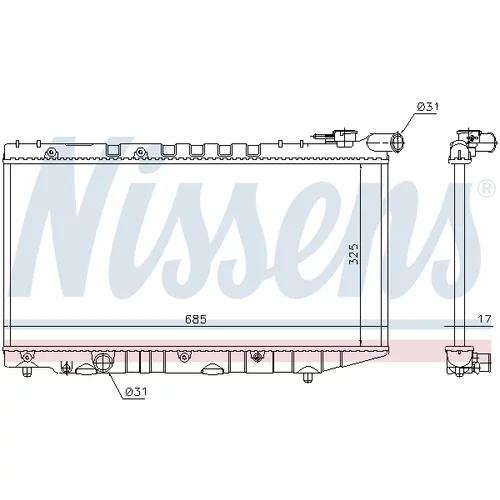 Chladič motora 64835 /NISSENS/ - obr. 4