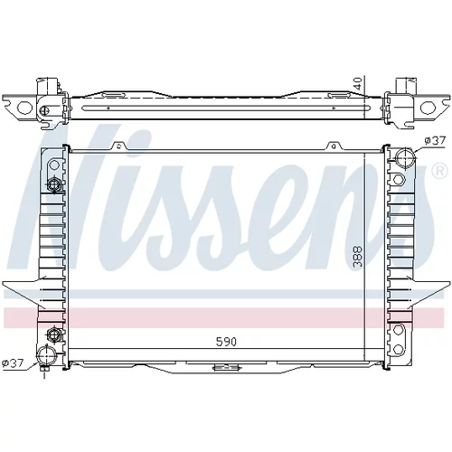 Chladič motora 65535A /NISSENS/ - obr. 5