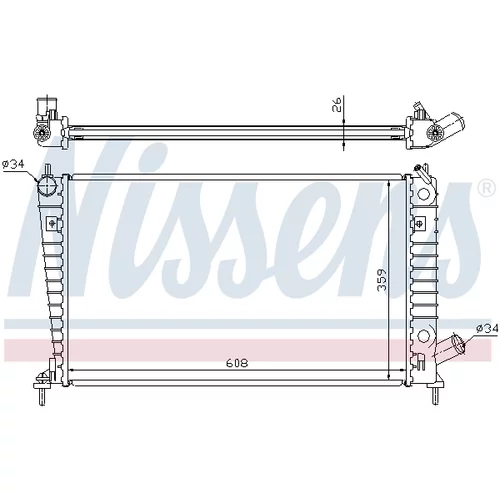 Chladič motora 68000A /NISSENS/ - obr. 5