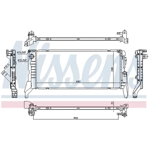 Chladič motora 69711 /NISSENS/ - obr. 6