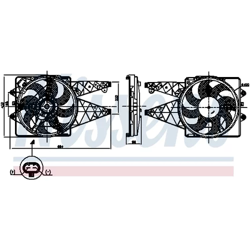 Ventilátor chladenia motora 850008 /NISSENS/ - obr. 4