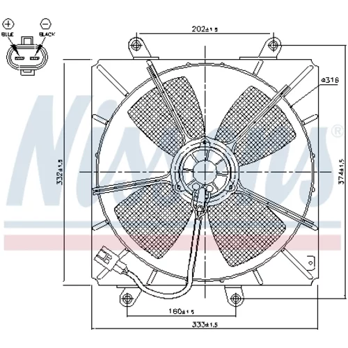 Ventilátor chladenia motora 85000 /NISSENS/ - obr. 5