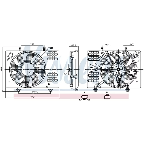 Ventilátor chladenia motora 850147 /NISSENS/ - obr. 5