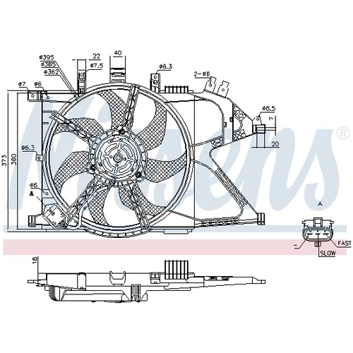 Ventilátor chladenia motora 85195 /NISSENS/ - obr. 5