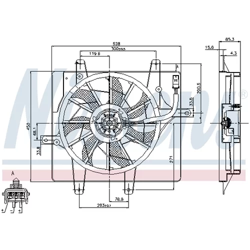 Ventilátor chladenia motora 85289 /NISSENS/ - obr. 6