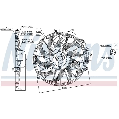 Ventilátor chladenia motora 85648 /NISSENS/ - obr. 5