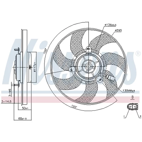 Ventilátor chladenia motora 85733 /NISSENS/ - obr. 5
