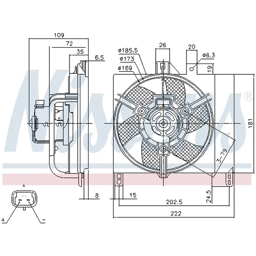 Ventilátor chladenia motora 85765 /NISSENS/ - obr. 5