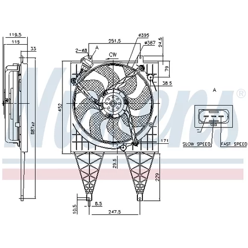 Ventilátor chladenia motora 85797 /NISSENS/ - obr. 5