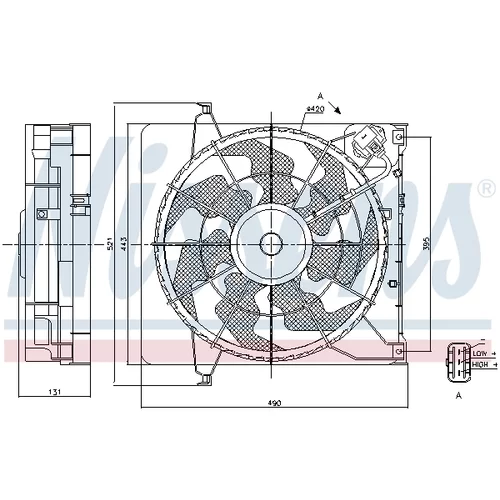 Ventilátor chladenia motora 85896 /NISSENS/ - obr. 5