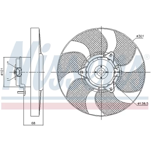 Ventilátor chladenia motora 85900 /NISSENS/ - obr. 5