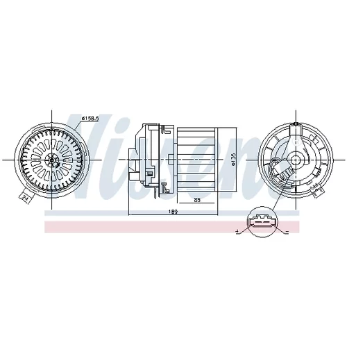 Vnútorný ventilátor 87358 /NISSENS/ - obr. 5