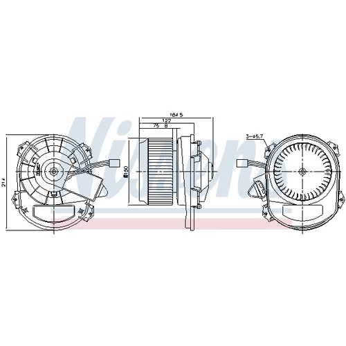 Vnútorný ventilátor 87430 /NISSENS/ - obr. 5