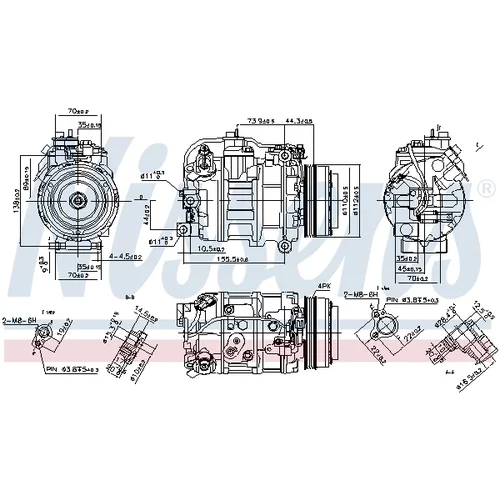 Kompresor klimatizácie 890218 /NISSENS/ - obr. 5
