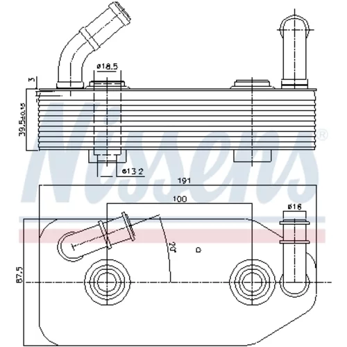 Chladič oleja automatickej prevodovky 90667 /NISSENS/ - obr. 5