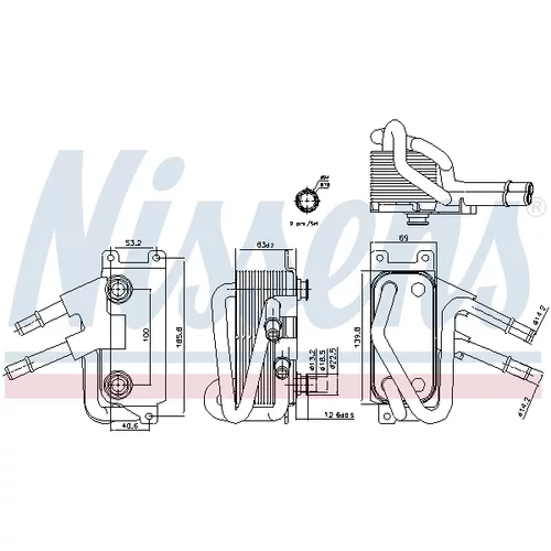Chladič oleja automatickej prevodovky 90834 /NISSENS/ - obr. 7