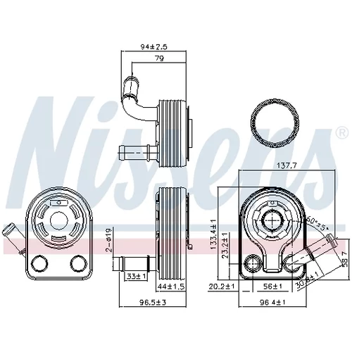 Chladič motorového oleja 90970 /NISSENS/ - obr. 5