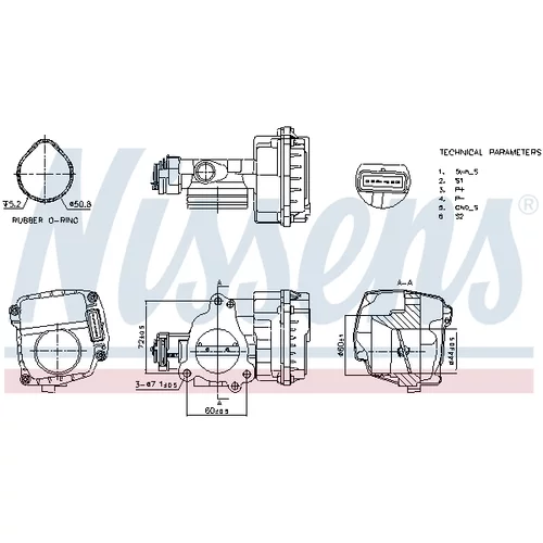 Hrdlo škrtiacej klapky 955092 /NISSENS/ - obr. 6