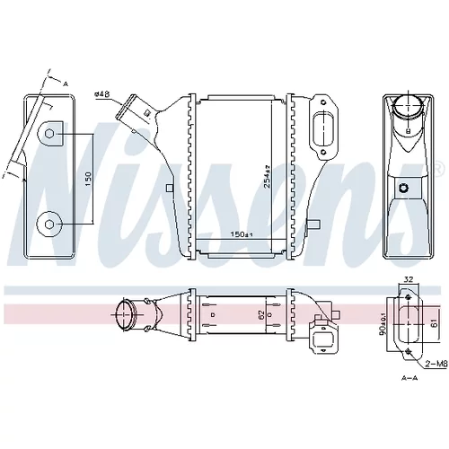 Chladič plniaceho vzduchu 961421 /NISSENS/ - obr. 4
