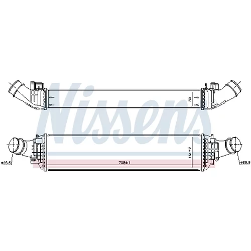 Chladič plniaceho vzduchu 961468 /NISSENS/ - obr. 4