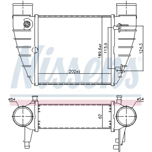 Chladič plniaceho vzduchu 96426 /NISSENS/ - obr. 5
