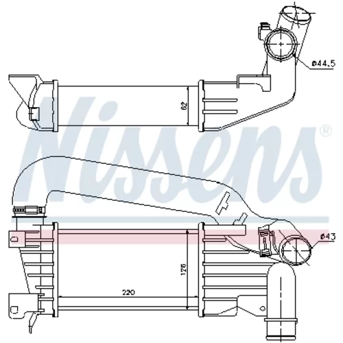 Chladič plniaceho vzduchu 96592 /NISSENS/ - obr. 5
