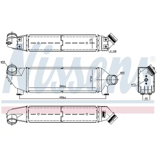 Chladič plniaceho vzduchu 96733 /NISSENS/ - obr. 5