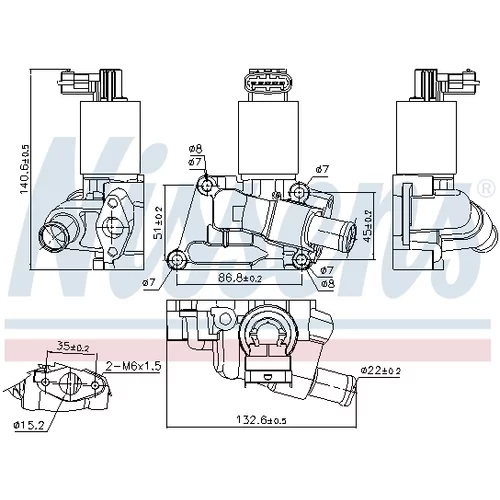 EGR ventil 98195 /NISSENS/ - obr. 6