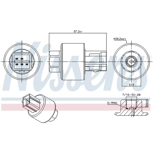 Tlakový spínač klimatizácie 301019 /NISSENS/ - obr. 5