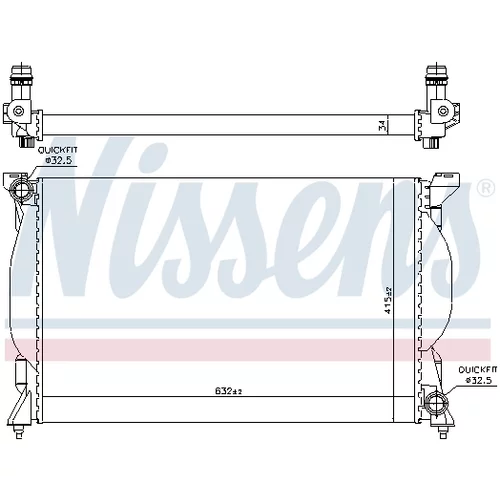 Chladič motora 60301A /NISSENS/ - obr. 5