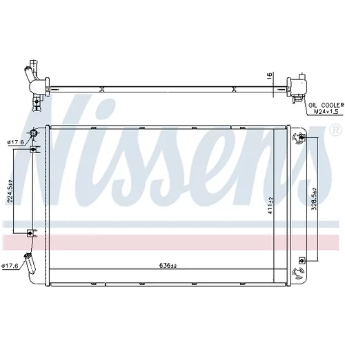 Chladič motora 606608 /NISSENS/ - obr. 4