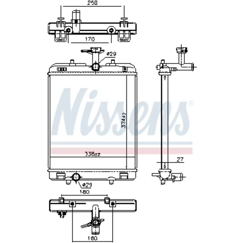 Chladič motora 606697 /NISSENS/ - obr. 4