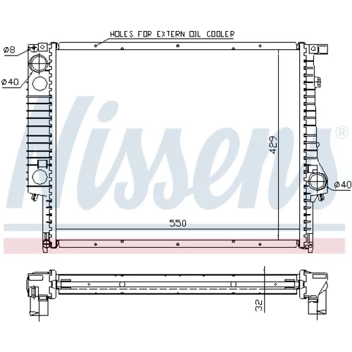Chladič motora 60759A /NISSENS/ - obr. 4
